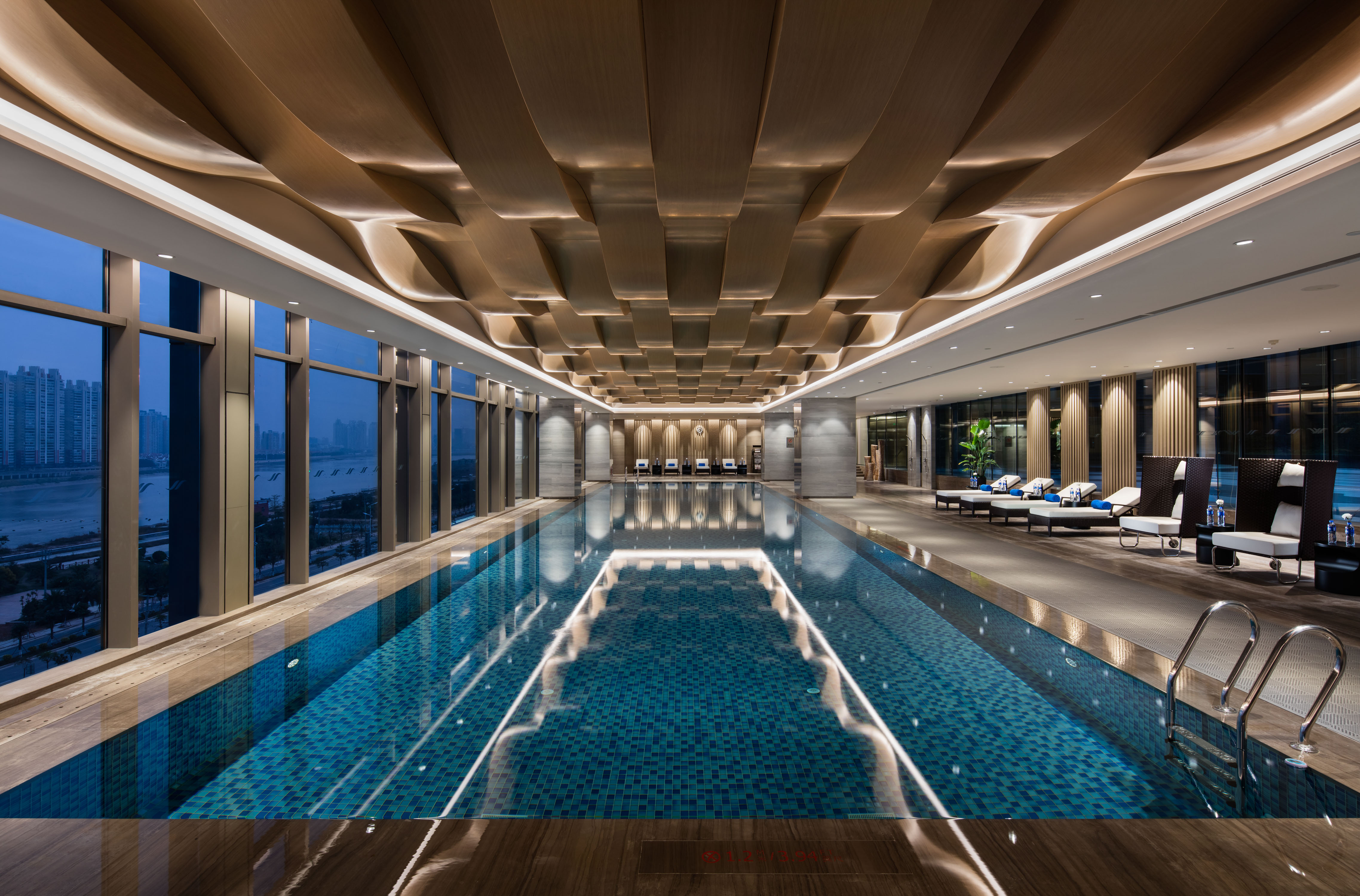 现代酒店游泳池3D模型下载_id:141247_牛模网